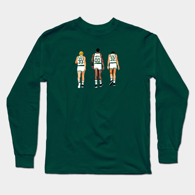 Boston Celtics Big Three Long Sleeve T-Shirt by qiangdade